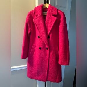 BCBGeneration Fuchsia Bouclé Coat